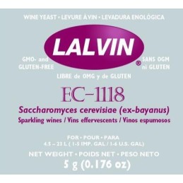Levadura en polvo Lalvin EC 1118 - 5 g