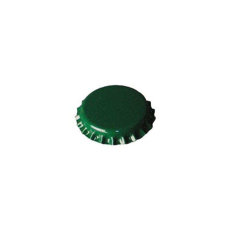 Chapas de 29 mm verdes - 100 unid
